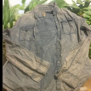 Hollister Light Blue Denim Shirt